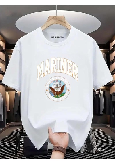 Marıner Unıted States Mıamı Cıty Baskılı Oversize Tişört BEYAZ