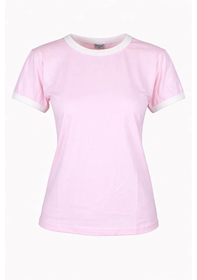 Trender 26ydt1000012 Pembe Kadın T-shirt Cıao Bella O Yaka