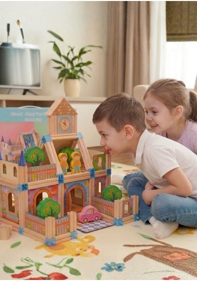 1:50 Ölçekli Montana Evi Mimarisi Taş- Seramik Maket Ev 3502