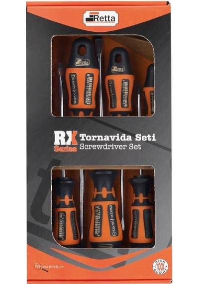 Retta Rxs6200 Yıldız Tornavida Seti 6 Parça Rx Seri