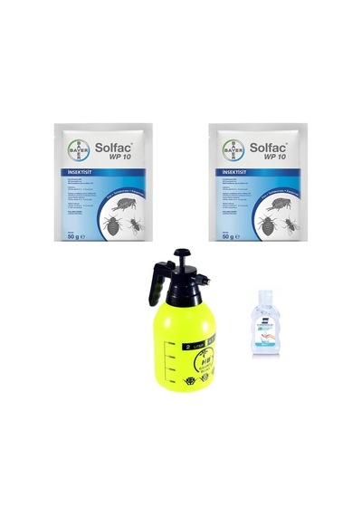 Bayer Solfac WP 10 Genel Haşere 2 x 50 G + Pompa 2 L + Jel