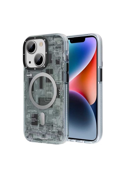 Youngkit Apple Uyumlu iPhone 14 Plus Kılıf Magsafe Şarj Özellikli YoungKit Technology Serisi Kapak Youngkit-TA82100