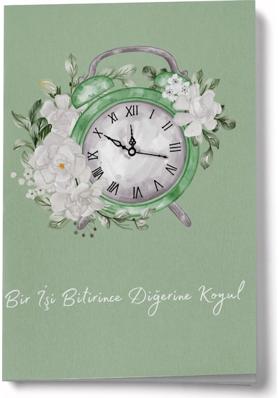 Bir İşi Bitirince Diğerine Koyul Mini Defter Çok Renkli