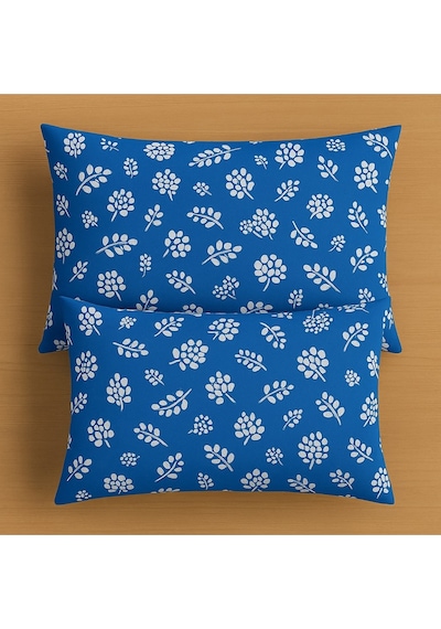 Lionas Desenli Pamuklu Yastık Kılıfı 2 Adet 50 X 70cm Lacivert