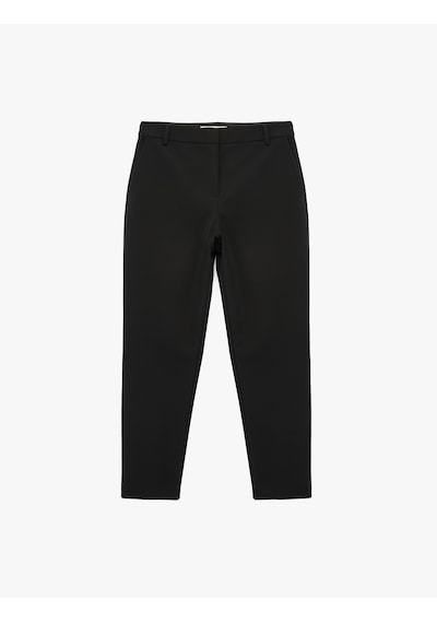 Koton Regular Fit Cep Detaylı Normal Bel Düz Paça Kumaş Pantolon Siyah 6sak40098uw Siyah