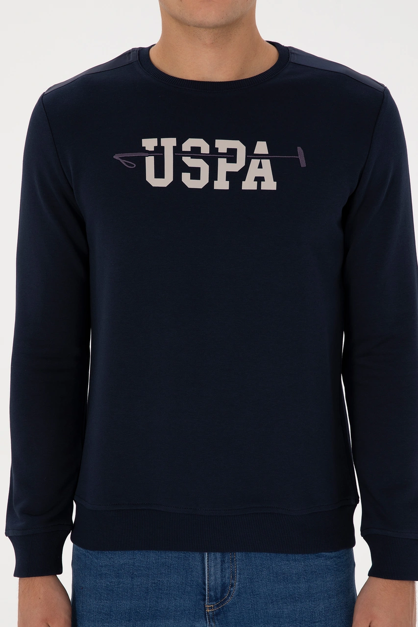 U.S. Polo Assn. Erkek Regular Fit Bisiklet Yaka Lacivert Sweatshirt 50315536-VR033