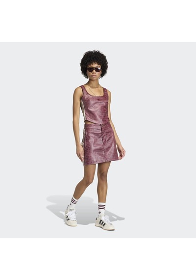 Adidas Kd8786 Pleather Corset Kadın Korse Mor