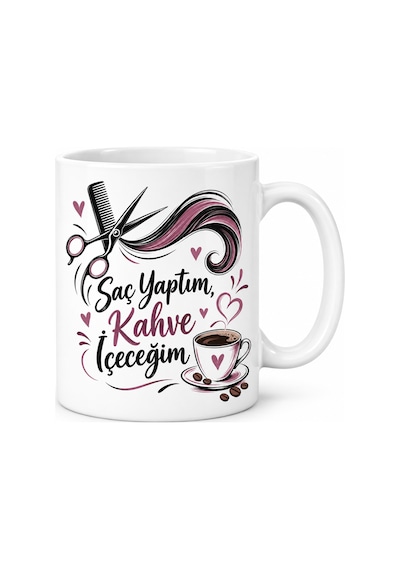 Storeşahin Kuaförün Molası Tasarımlı Porselen Kupa - Model 470 Shn0720