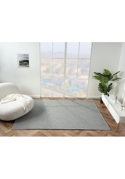 Çam Halı Sisal Tb003a Gri Modern Desen Jüt Makine Halısı