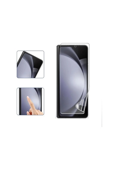 Samsung Galaxy Z Fold 7 Uyumlu Ön+arka Body Şeffaf Ultra Koruyucu Nano Jelatin