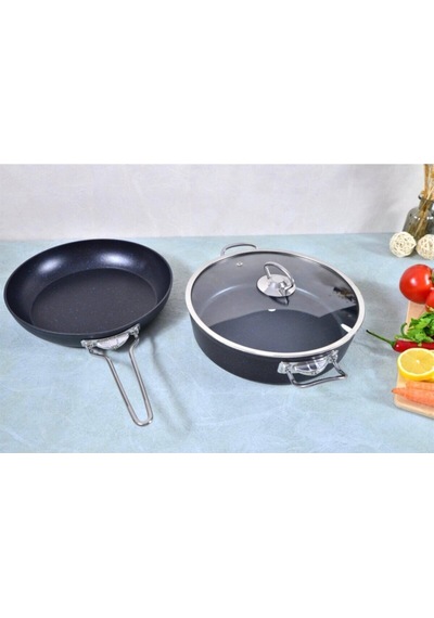 OMS 3 PCS GRANİT SET.(TAVA+KARNIYARIK)