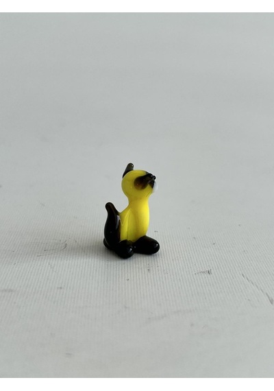 El Yapımı Mini Murano Cam Kedi Biblo A142-02