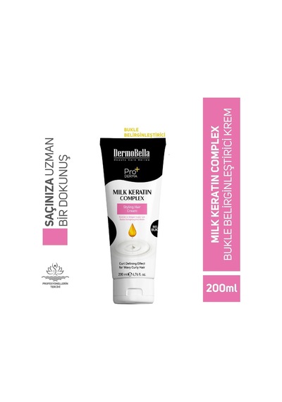 Dermobella Milk Keratin Complex Bukle Şekillendirici Saç Kremi 200 Ml