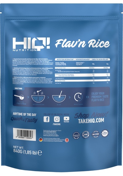 Hıq Flav'n Rice 840g Chocolate Flavored