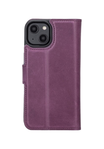 Bouletta Apple İphone 14 Uyumlu Deri Cüzdanlı Kılıf Mwwn Cz7 Mor