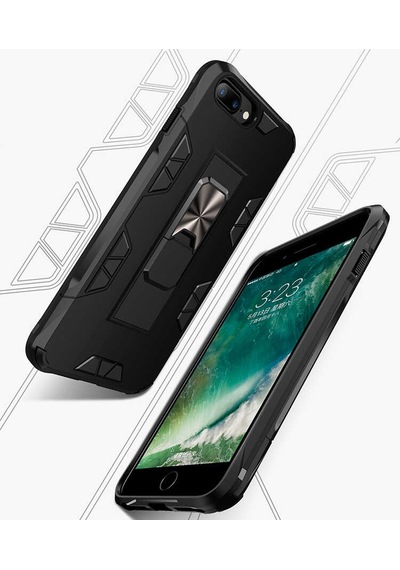 Apple Uyumlu iPhone 7 Plus Kılıf Zore Volve Kapak Gri