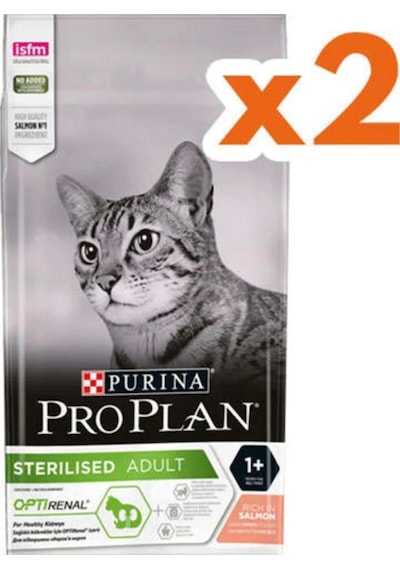Pro Plan Sterilised Somonlu Kısırlaştırılmış Yetişkin Kedi Maması 2 x 10 KG