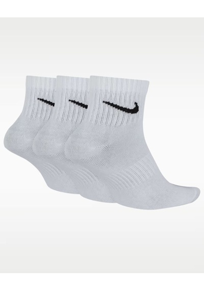 Nike Sx7677-100 Everyday Unisex 3'lü Çorap - Beyaz