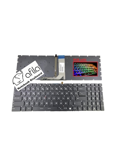 MSI Uyumlu Ghost Gs60 2Qd-602Tr Klavye (Siyah Tr) MSI Uyumlu / Rgb Işıklı - 557278369