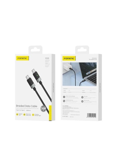 X95 Hızlı Şarj Özellikli Type-c To Lightning Kablo 20w 1.2 Metre Siyah Genel