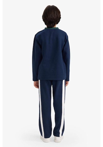 Defacto Erkek Çocuk 2li Takım Baskılı Sweatshirt Eşofman Altı G4387a825wnnv256 Lacivert-nv256