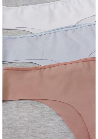 Sensu Kadın Lazer Kesim Tanga Külot 5'li Paket Set Kts3077 Karışık