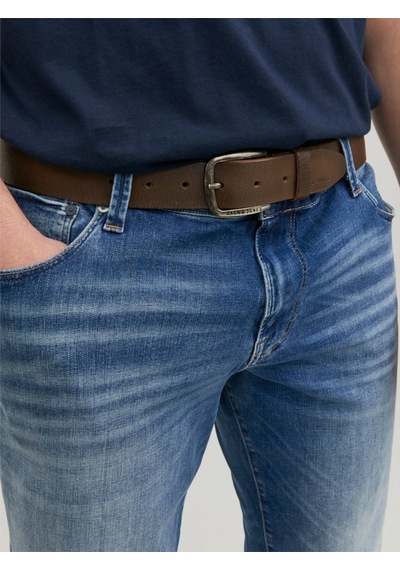 Jack & Jones Jacpaul Leather Belt Noos Erkek Koyu Gri Kemer - 12111286