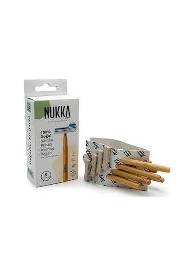 Nukkavegan Plastik İçermeyen Bambu Saplı Vegan Traş Bıçağı