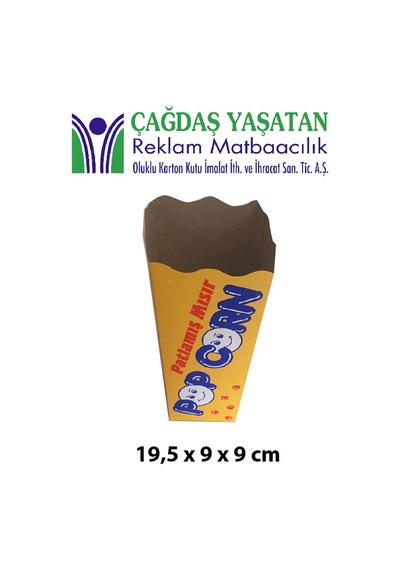 Popcorn Büyük 250 Gr Krome Karton 1 Koli 1000 Adet -099