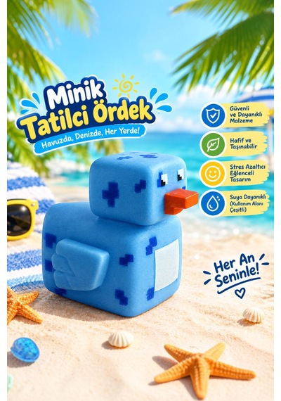 Karakter Tasarım Plastik Ördek Jeep Ördek- Rubber Ördek - Minecraft Ördek Diğer