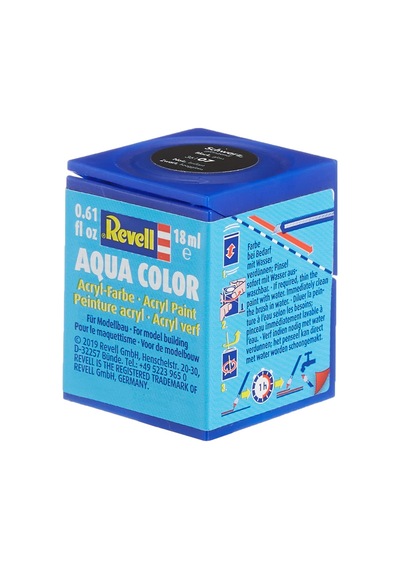 Revell - Su Bazlı Maket Boyası Siyah Parlak 18 Ml 36107 0,15 L