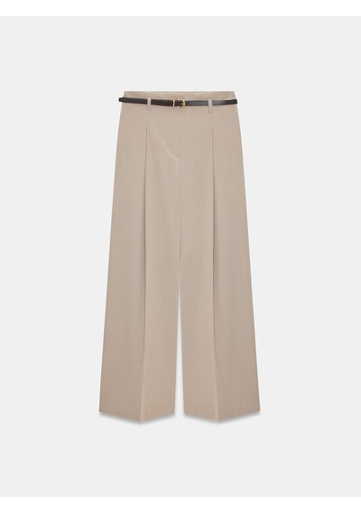 Dilvin 72646 Kemerli Palazzo Pantolon-camel