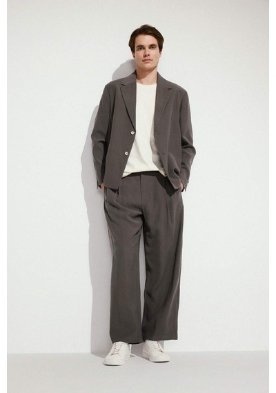 Defacto Oversıze Blazer Koyu Khakı Ceket H7041ax26smkh522 Haki-kh522