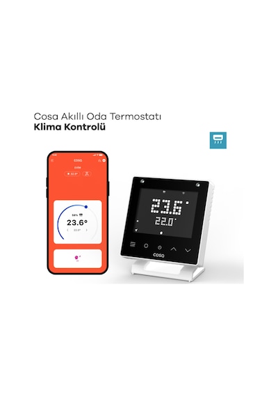 Cosa V5 Akıllı Klima Kontrolü - Beyaz Termostat