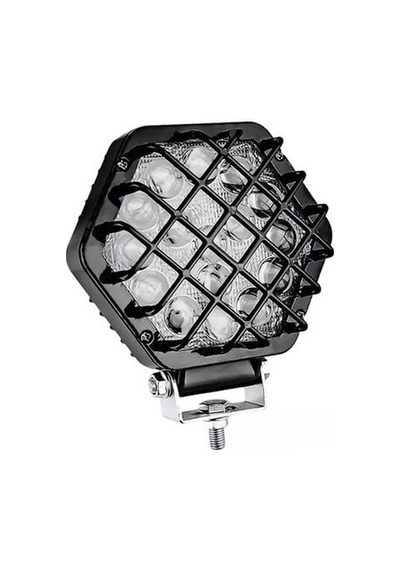 Beyaz Led Siyah Kafes Off Road Sis Farı Çalışma Lambası 16 Led 12