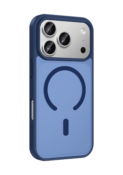 İphone 18 Pro Kılıf M-safe Şarj Özellikli Zore Babet Kapak - Mavi