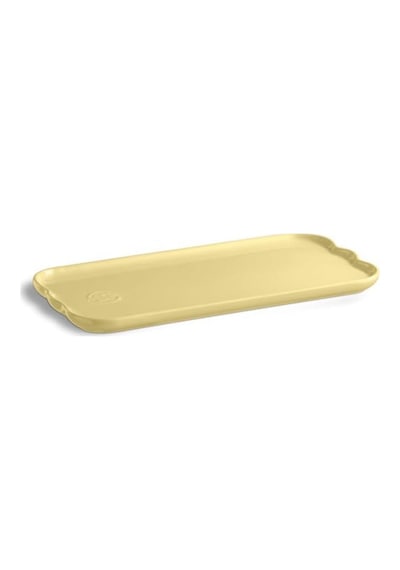 Emile Henry Madeleine Servis Tabağı 2 X 15 X 31,5 Cm Tereyağı Sarısı / Vanille Sarı