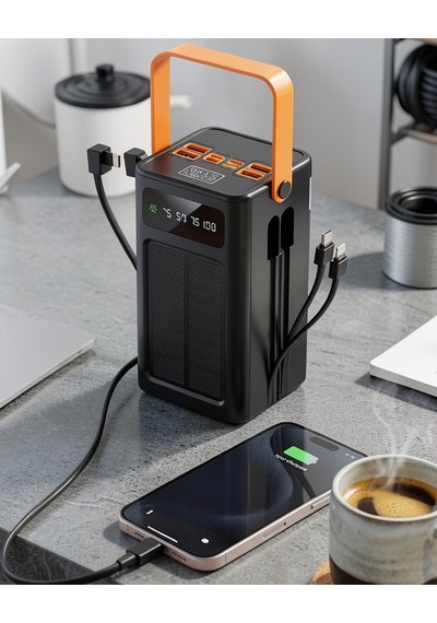 Güneş Enerjili Taşınabilir Powerbank Uczzz80000güneşenerjilipowerbank Çok Renkli