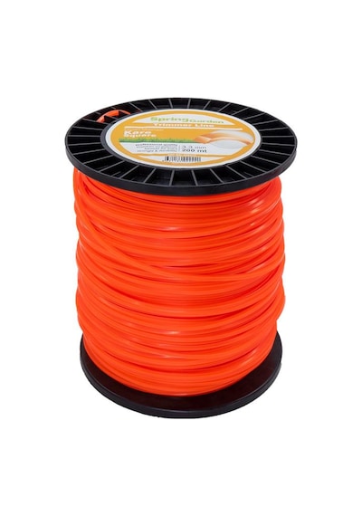 Motorlu Tırpan Misinası 3.3 Mm Kare Rulo 200 Mt Diken, Ot, Çimen Kesme