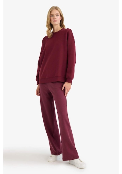 Defacto Oversize Geniş Kalıp Bisiklet Yaka Basic Düz Kalın Sweatshirt F9628ax25aubr115 Bordo Defacto Oversize Geniş Kalıp Bisiklet Yaka Basic Düz Kalın Sweatshirt F9628ax25aubr115 Bordo