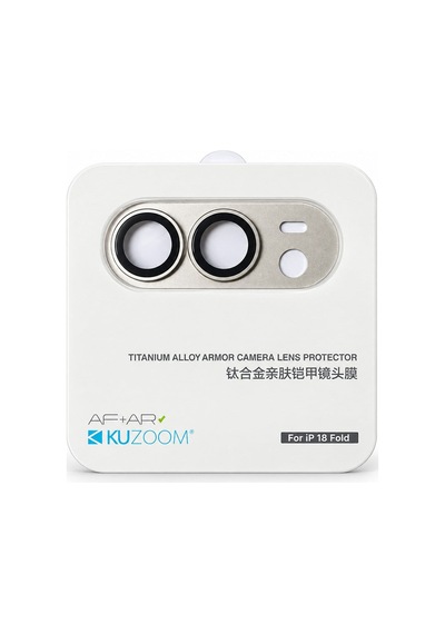 Hd İphone Duo Katlanabilir Uyumlu Titanyum Armor Ar Tam Kaplama Kamera Lens Koruyucu Beyaz