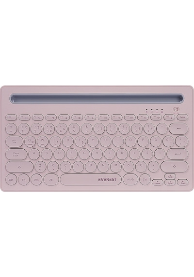 Everest KB-BT84 Bluetooth Ultra İnce + Şarjlı Q Mac/Win/Android/Uyumlu iOS  Kablosuz Klavye