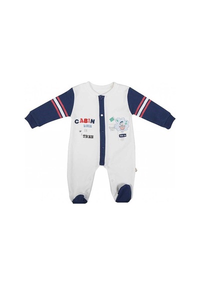 Bibaby 60162 Tree House Bebek İnterlok Tulum İndigo 3-6 Ay Lacivert