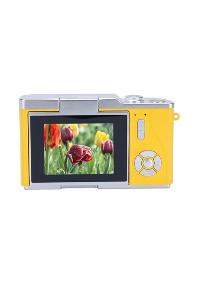 48 Mp Dijital Kamera Flip Ekran 18x Zoom Uczzzlk007fotoğrafmakinesisarı-3
