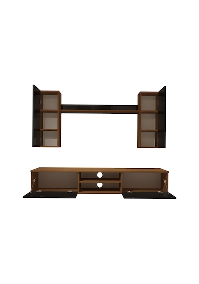 Decoraktiv Eko 7 Mdf Dvd Tv Ünitesi Tv Sehpası Ceviz - Siyah