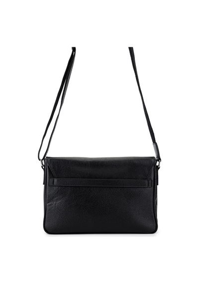 Tamer Tanca Unisex Hakiki Deri Siyah Postacı Çanta 1012 2032 Cnt Y26 Sıyah