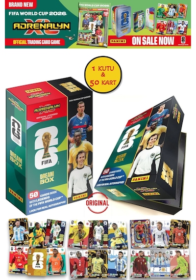 Dünya Kupası 2026 Panini Adrenalyn Xl Dev Set Koleksiyonluk Mega Kutu Kart Full Seri 829 Kart
