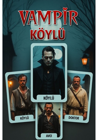 Vampir Köylü Strateji Ve Eğlence Kart Oyunu Parti Ve Arkadaş Grubu İçin Rol Yapma Oyunu