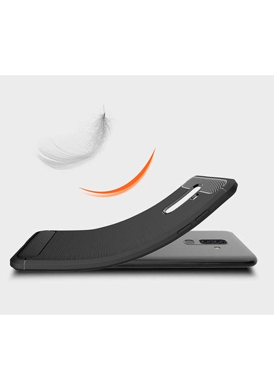 Galaxy J8 Kılıf Zore Room Silikon Kapak Gri
