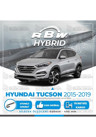 RBW Hybrid Hyundai Tucson 2015 - 2021 Ön Silecek Takımı